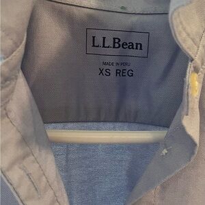 L.L. Bean Blue Button-Up Shirt